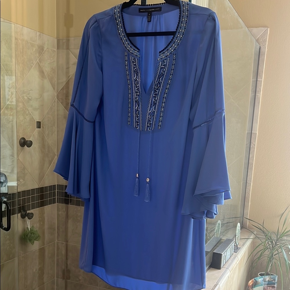 Elegant Blue Women's Dress